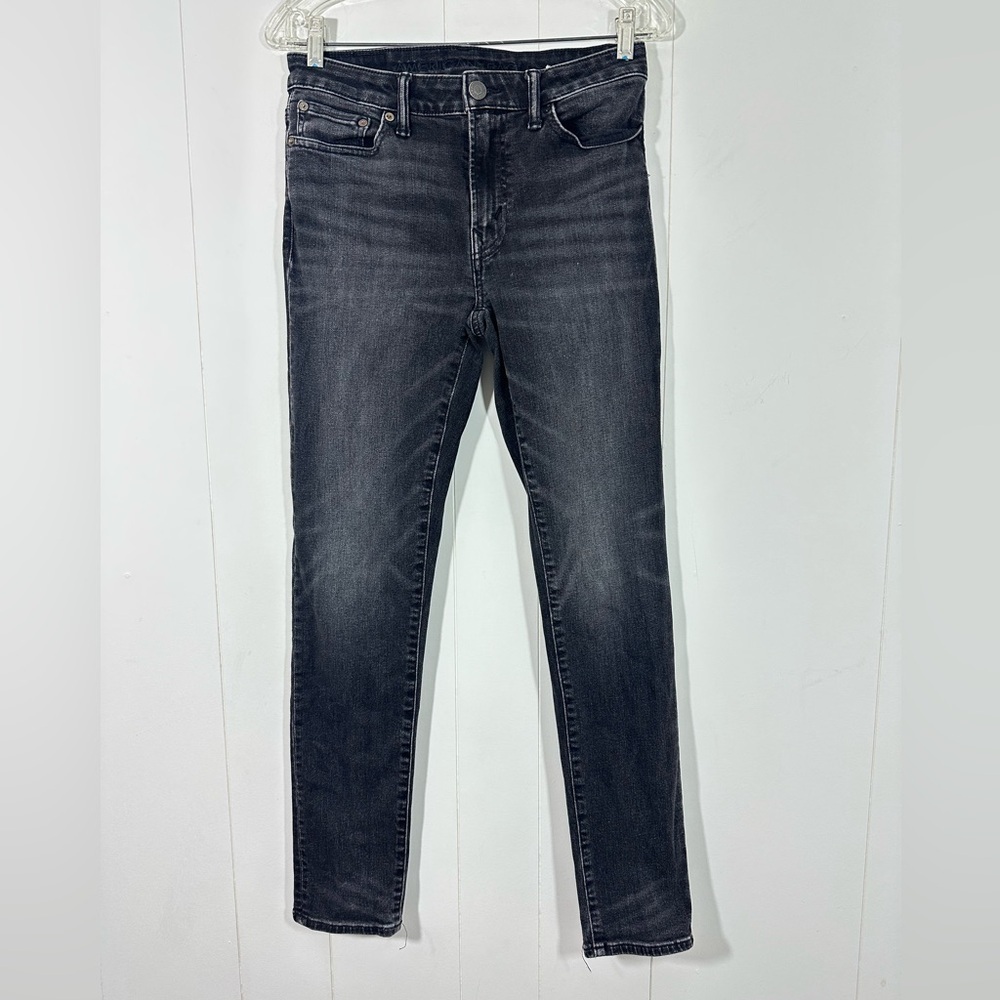 American Eagle Men's Sz 29x32 Airflex+ Slim Black Stretch Denim Jeans Stretch